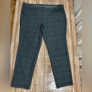 Dash Plus Size Stretch Straight Leg Pants Womens 2X Black Gray Stretch